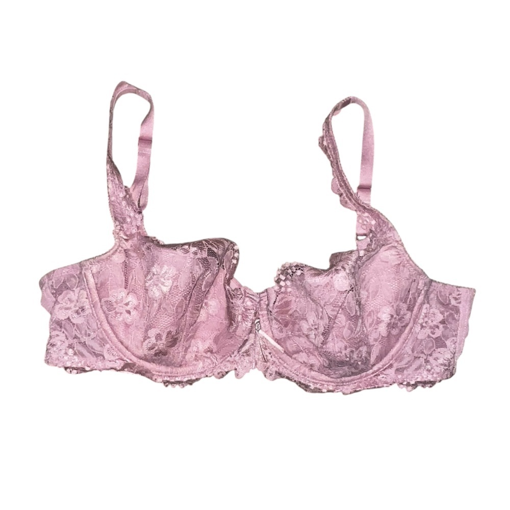 Cabernet Couture Lacey Pink Bra Size 38D